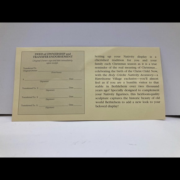 Holy Crèche Nativity Accessory Thomas Kinkade. - Picture 3 of 13